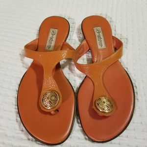 Brighton Leather Pansy Thong Sandals